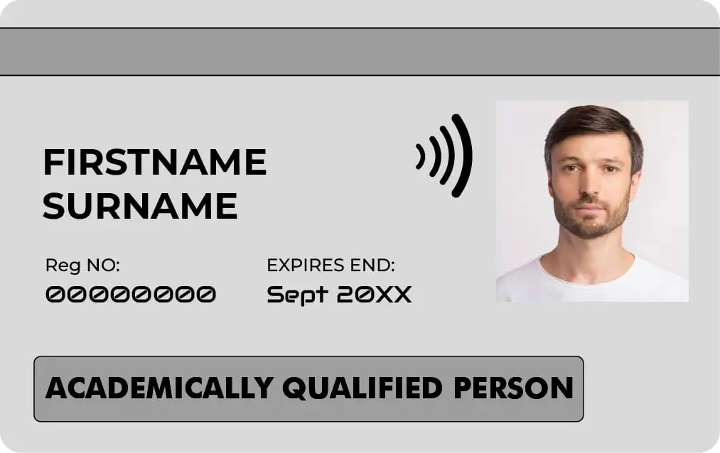 Academically Qualified Person (AQP)