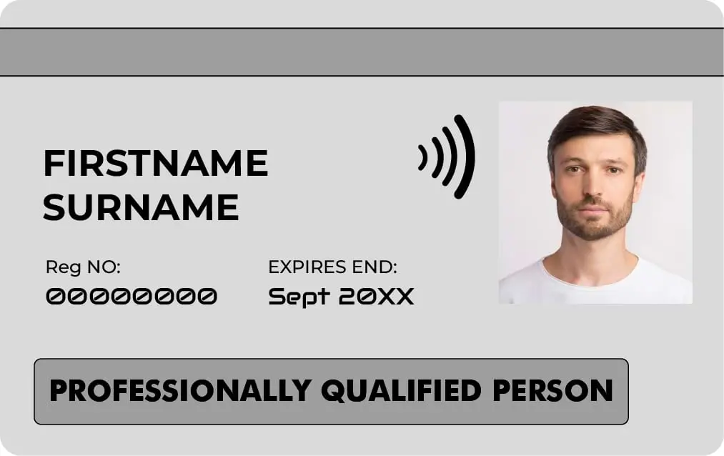 Professionally Qualified Person (PQP)