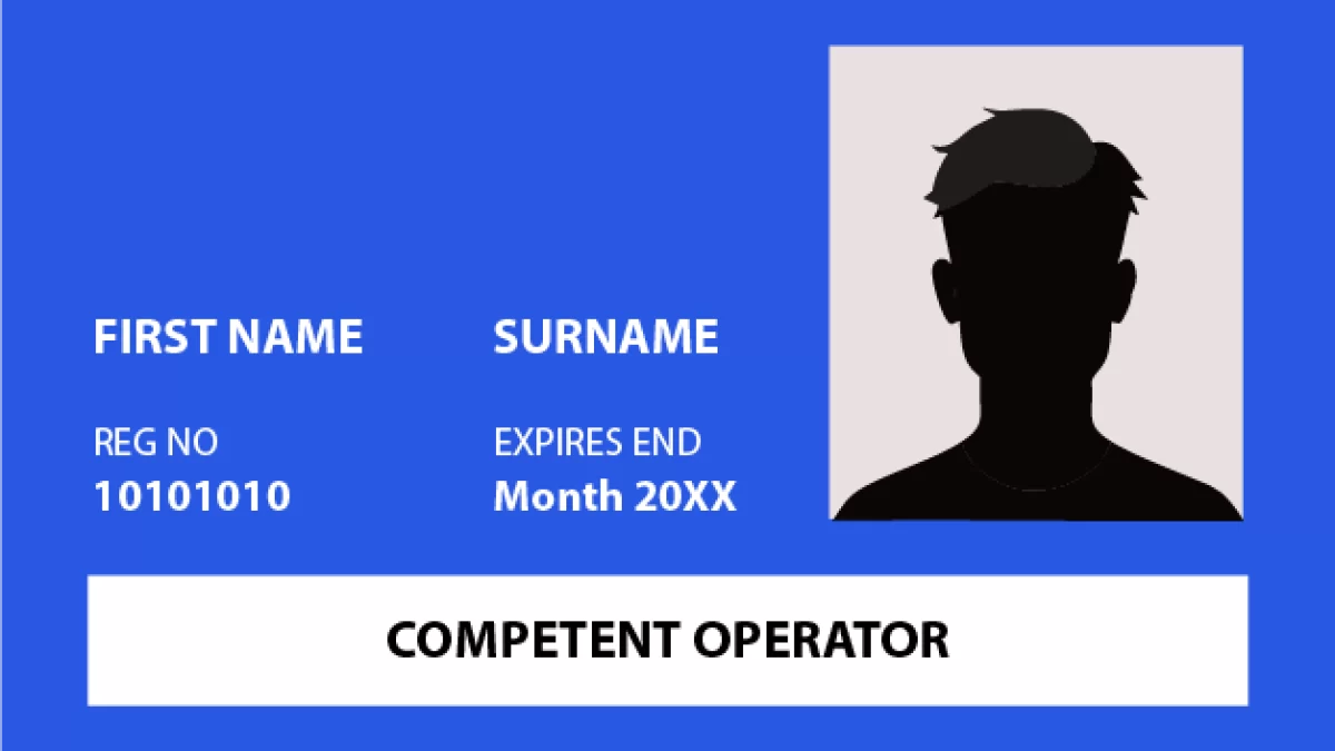 CPCS Blue Competent Operator Card